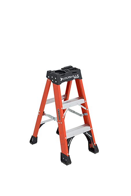 Louisville Ladder 3-Foot Fiberglass Step Ladder, 375-Pound Capacity, FS1403HD