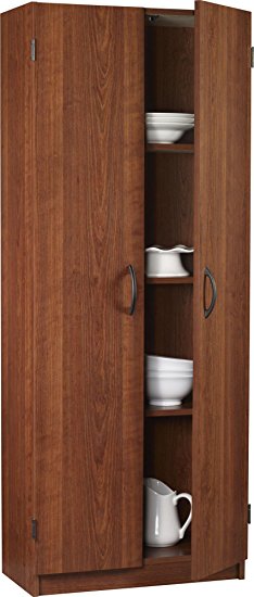 Ameriwood 7339091Y Double Storage Pantry, 24-Inch Wide, Cherry