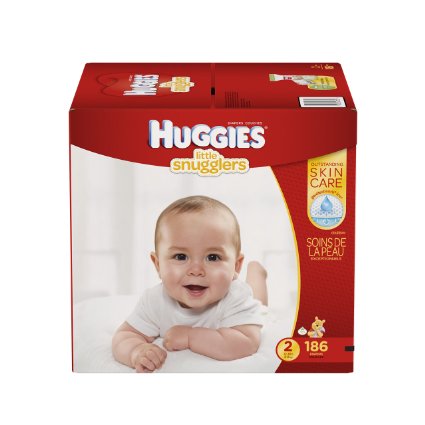 Huggies Little Snugglers Baby Diapers Size 2 186 Count Packaging May Vary