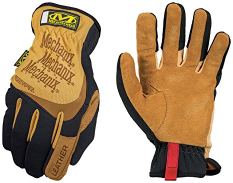 Mechanix Wear - Leather FastFit Gloves (X-Large, Brown/Black)