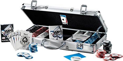 World Poker Tour Official 300 11.5-Gram Clay Filled Poker Chip Set with Aluminum Case