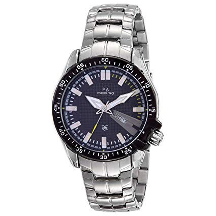 Maxima Attivo Day-Date Black Dial MEN -37982CAGI