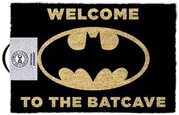 Batman 'Welcome to The Batcave' Black Doormat