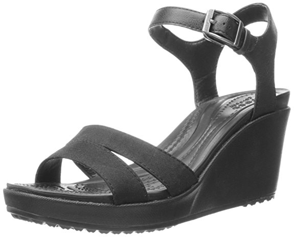 crocs Women's Leigh II Ankle Strap Wedge