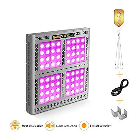 MARS HYDRO Led Grow Light Full Spectrum for Indoor Plants Veg and Flower Plant Lights for Hydroponics Grow Lights High Yield (Pro II Epistar1600W)