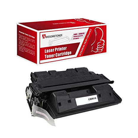 Awesometoner Compatible 1 Pack C8061X Toner Cartridge For HP LaserJet 4100 4100N 4100DTN 4100MFP 4100SE 4100TN 4101MFP High Yield 10000 Pages