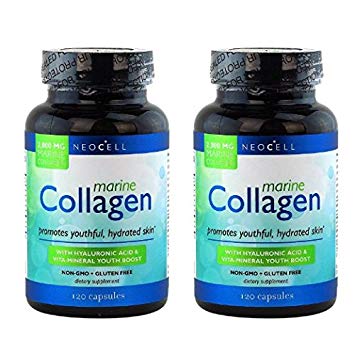 Neocell Marine Collagen plus Hyaluronic Acid Capsules 2000mg, (120x2)