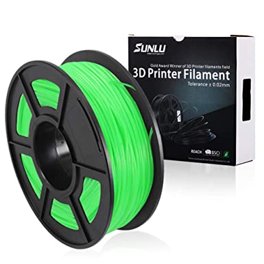 SUNLU Green Flexible TPU 3D Printing Filament, TPU Filament 1.75mm 1 kg(2.2LB),Dimensional Accuracy  /- 0.02 MM,Shore 95A