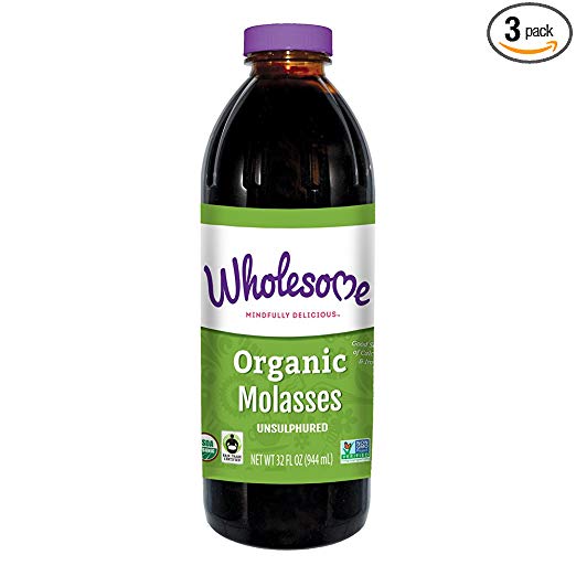 Wholesome Sweeteners  Organic Molasses, 32 fl oz (Pack of 3)