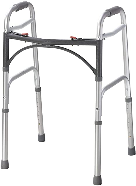 McKesson Aluminum 25 to 32" H Junior Folding Walker up to 350 lbs