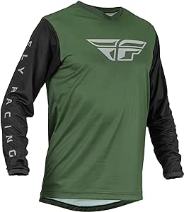 Fly Racing 2023 Adult F-16 Jersey (Olive Green/Black, XX-Large)