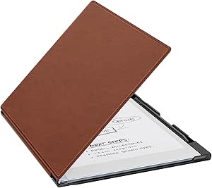 MoKo for Remarkable 2 Case, Lightweight and Hard Back Shell Protective Case with Built-in Pen Holder, Smart Tablet Cover Folio for Remarkable 2 Tablet 10.3" 2020 Release, Reddish Brown