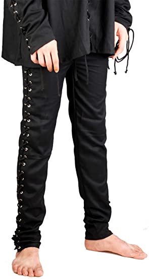 Medieval Pirate Renaissance Cosplay Costume Gothic Death Pants C1071