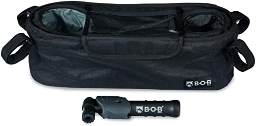 BOB Gear Deluxe handlebar console with Tire Pump for Single Jogging Strollers