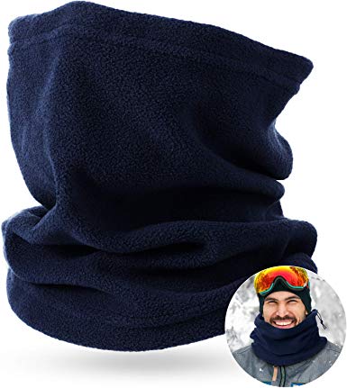 Fleece Winter Neck Gaiter Warmer Windproof Ski Face Mask for Men Women