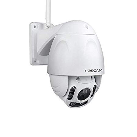 Certified Refurbished Foscam Outdoor PTZ (4X Optical Zoom) HD 1080P WiFi Security Camera - Pan Tilt Wireless IP Camera with Night Vision