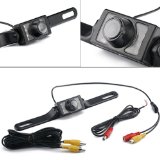 HDE Waterproof Rearview Backup License Plate Color Vehicle Camera Reverse Parallel Parking Night Vision Cam