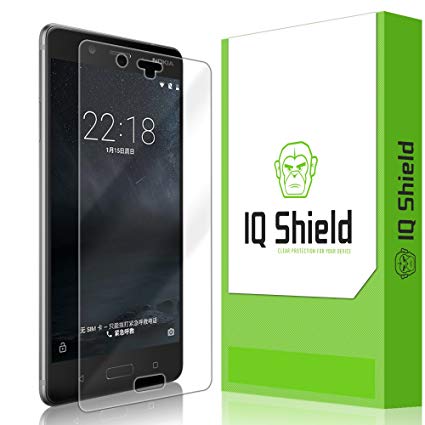 Nokia 8 Screen Protector, IQ Shield LiQuidSkin Full Coverage Screen Protector for Nokia 8 HD Clear Anti-Bubble Film