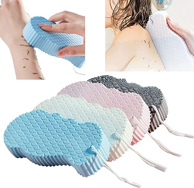 4Pcs Super Soft Exfoliating Bath Sponge,Ultra Soft Bath Body Shower Sponge,Spa Scrub Exfoliator Dead Skin Remove,Sponge Bath Sponge for Adults Children and Pregnant Women