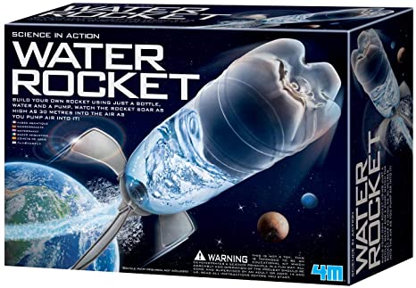 4M 4605 Water Rocket Kit - DIY Science Space Stem Toys Gift for Kids & Teens, Boys & Girls