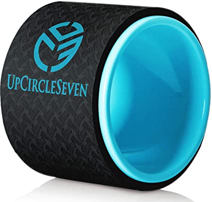 UpCircleSeven Yoga Wheel - [Pro Series] Strongest & Most Comfortable Dharma Yoga Prop Wheel, Perfect Accessory for Stretching and Improving Backbends, 12 x 5 Inch Basic