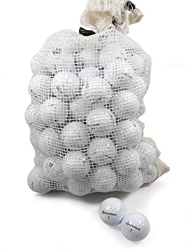 Taylormade Recycled B/C Grade Golf Balls in Onion Mesh Bag (72 Piece), Assorted