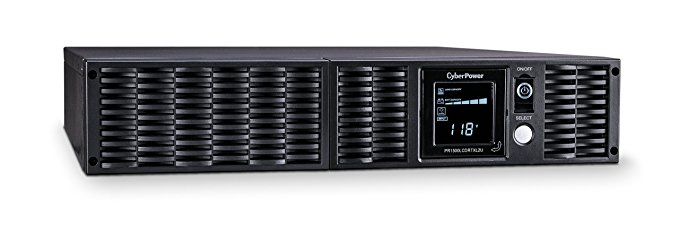 CyberPower PR1500LCDRTXL2UN Smart App Sinewave UPS System, 1500VA/1500W, 8 Outlets, AVR, 2U Rack/Tower   Pre-Installed SNMP Card