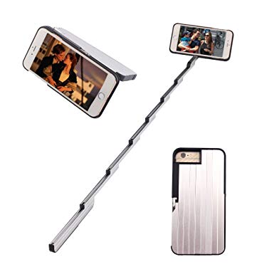 Multifunction Selfie Stick iPhone Case, Kesbin Selfie Stick with External Bluetooth Remote Camera Shutter for IPhone 6/6s/7/8 Plus Can be used as an iPhone stand and Iphone case (Standard)