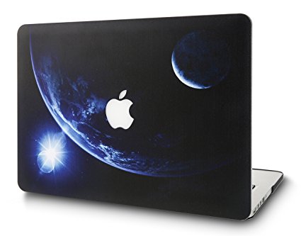 KEC MacBook Air 13 Inch Case Plastic Hard Shell Cover A1369 / A1466 Space Galaxy (Earth 2)