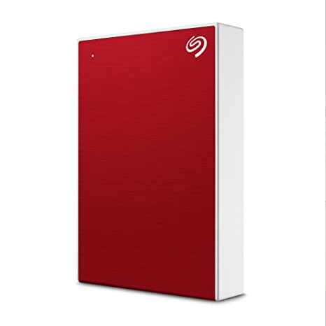 Seagate One Touch 5TB External HDD with Password Protection – Red, for Windows and Mac, with 3 yr Data Recovery Services, and 4 Months Adobe CC Photography (STKZ5000403)