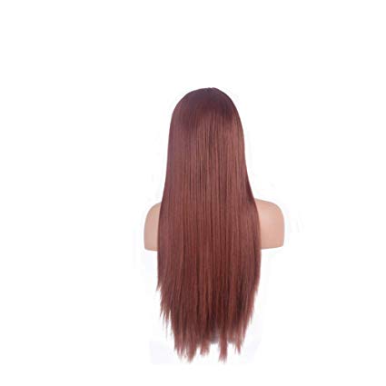 FUHSI Kanekalon Fiber 13×6 Inch Synthetic Lace Front Wig – Soft & Smooth,Straight,Elastic Straps,Comfortable & Adjustable For Perfect Fit –350# Blonde 250D 22"