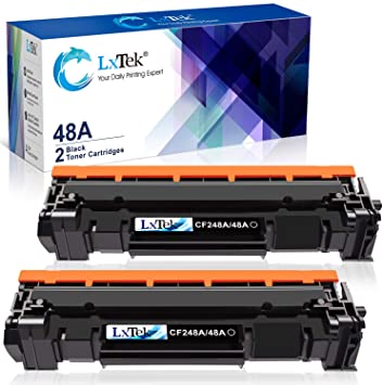 LxTek Compatible Toner Cartridge Replacement for HP 48A CF248A to use with Laserjet Pro M15w M29w M16w M28w M15a M29a M16a M28a Printer,(2 Black), High Yield(with Chip)