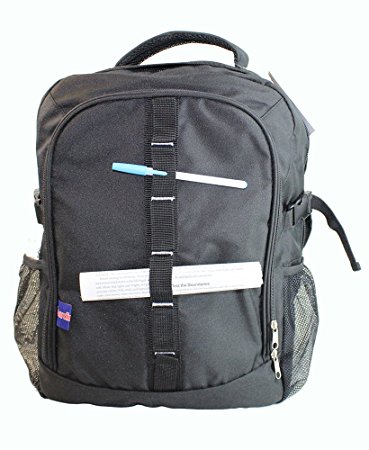 BoardingBlue Personal Item Laptop Backpack for America, Spirit, Frontier Airlines BLACK