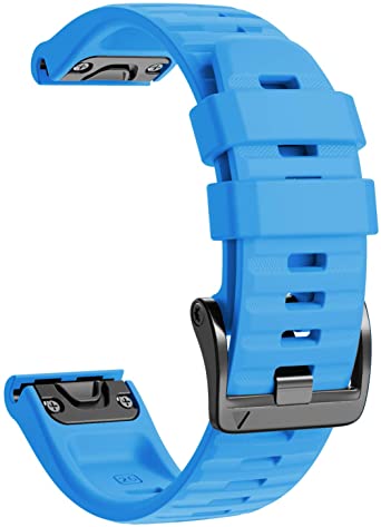 NotoCity Compatible with Fenix 6X Watch Band for Fenix 6X/Fenix 6X Pro/Fenix 5X/Fenix 5X Plus/Fenix 3/HR/Descent MK1/D2 Delta PX/D2 Charlie(Blue)