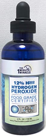 35% H2o2 Diluted to 12% Hydrogen Peroxide Food Grade - 4 oz Bottle - 3 Drops Equal to 1 Drop of 35%.