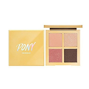 MEMEBOX Pony X Shine Easy Glam 3 Eyeshadow Quad Bloom, Pink