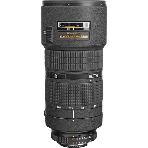 Nikon AF FX NIKKOR 80-200mm f/2.8D ED Zoom Lens with Auto Focus for Nikon DSLR Cameras