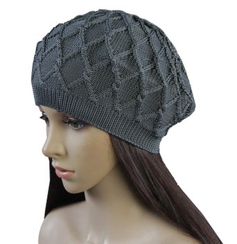 Womens Fashion Warmer Knit Beret Hats Solid Color Beanie Hats