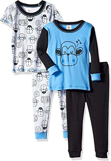 Gerber Baby Boys' 4-piece Pajama Set