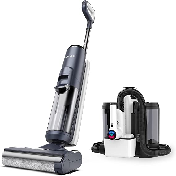 Tineco Floor ONE S5 Smart Cordless Wet Dry Vacuum Cleaner and Mop for Hard Floors & Carpet ONE Spot Essentials Smart Cordless Carpet and Upholstery Spot Cleaner