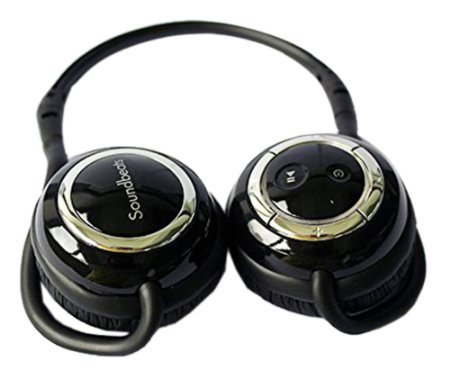 SoundPEATS S1 Bluetooth Stereo Headphone - Supports Wireless Music Streaming and Hands-free Calling (Black)