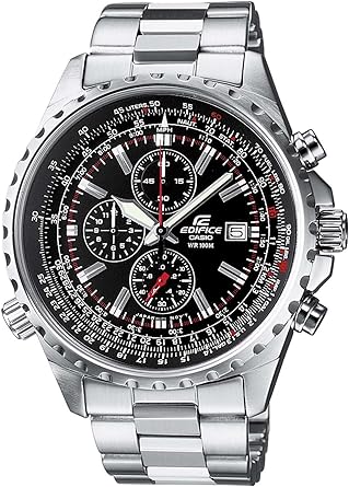 Casio Edifice EF-527D-1AVEF Men's Analog Quartz Watch with Chronograph, Steel Bracelet and Date Indicator