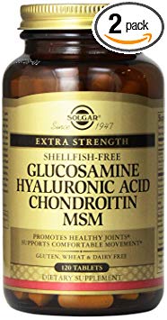 Glucosamine/hyaluronic Acid/chondroitin/msm (Shellfish-free) - 120 - Tablets(multi Pack)