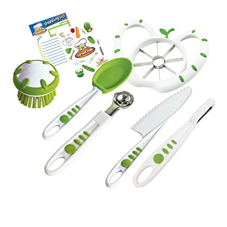 Curious Chef Kids 6-Piece Fruit and Veggie Prep Kit