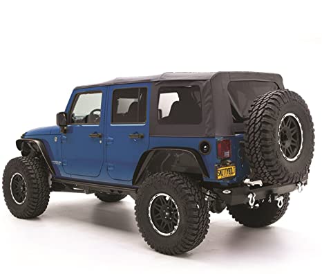 Smittybilt 9080235 Black Diamond Replacement Top with Tinted Side Windows for Jeep JK 4-Door