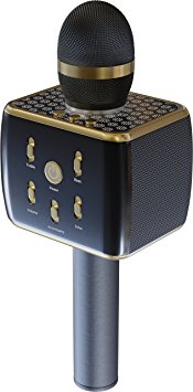 RockDaMic Karaoke Wireless Bluetooth Microphone [NO KARAOKE MACHINE NEEDED] Mic for Kids - Voice Echo & Works as Speaker - Aluminum Alloy - Works for Android and iPhone [ENTERTAIN KIDS FOR HOURS]