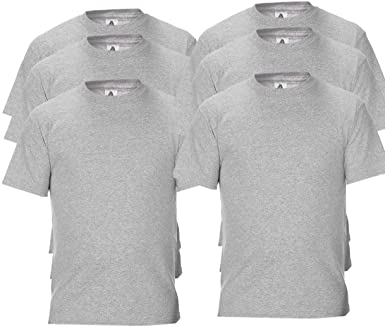 Alstyle AAA Men's Crew Neck Short Sleeve T-Shirt 6 Packs