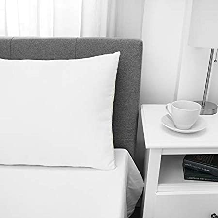 Soft-Tex Firm Density Standard Bed Cotton Cover, White Pillow