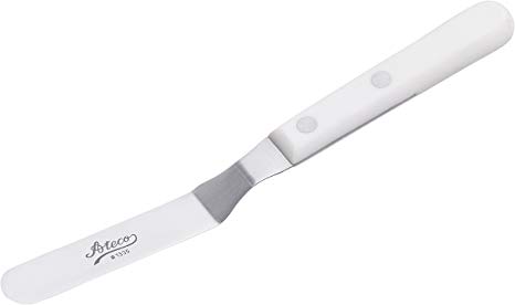 Ateco 1335 Offset 4.5-Inch Stainless Steel Blade, Plastic Handle, Dishwasher Safe Icing Spatula