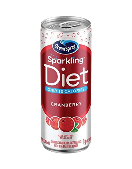 Ocean Spray Sparkling Diet Cranberry Cocktail, 11.5 Oz Can, 6 Pack, 4Count